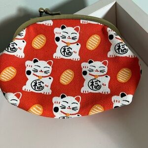 Wabisuke Coin Purse Cats Kittens Bright Colors